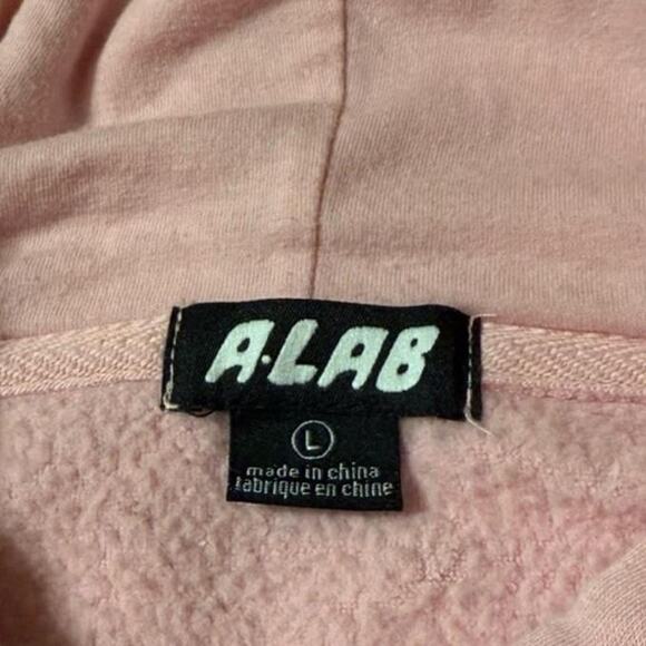 A.Lab “Take a Trip” Pink Oversized Hoodie -L - Picture 5 of 8